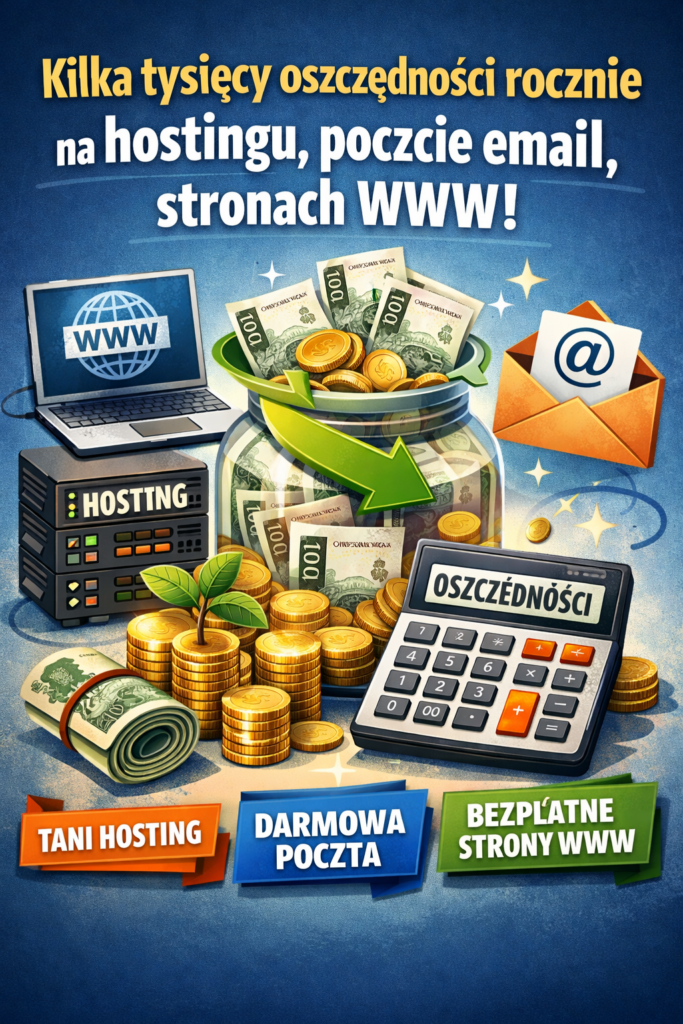 Oszczędzaj na hostingu